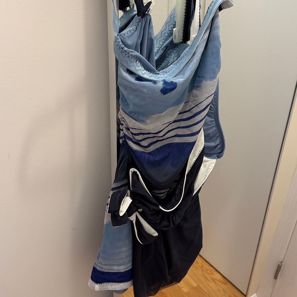 SIR the label Blue and White Mini Dress - Picture 5 of 5